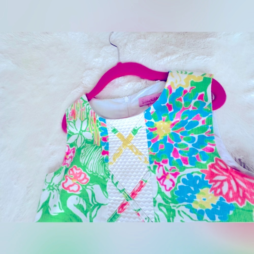Lilly Pulitzer Hibiscus Floral Stroll Shift Dress - Picture 4 of 5